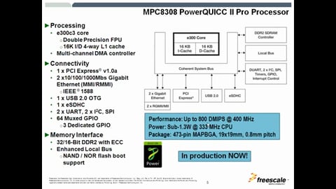 MPC8308 PowerQUICC<sup>&#174;</sup> II Pro Processor - Technical Overview
